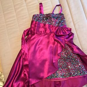 Beautiful Girl’s Plum dress